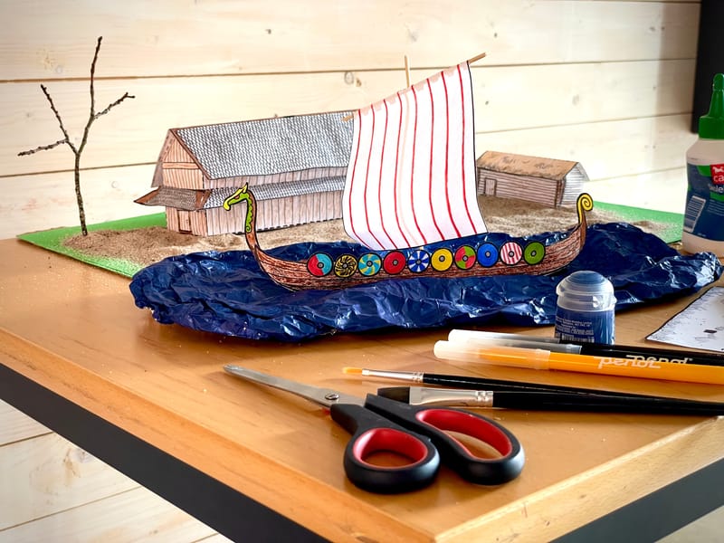 Bygg en modell av en vikingaby!