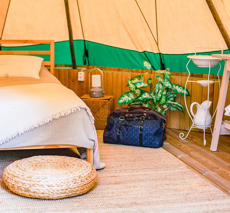 Glamping på Årjängs femstjärniga camping, Sommarvik
