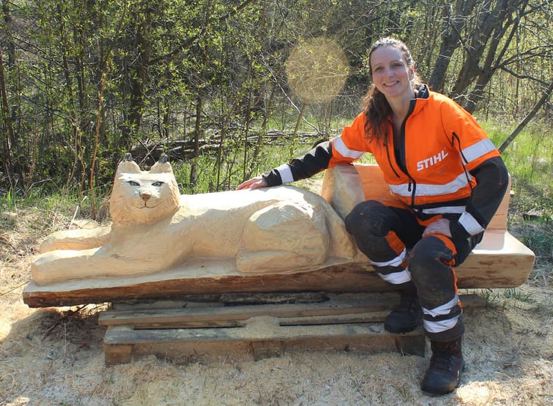 Skulptör Lotta Boholm Wall. Wiksfors bruk