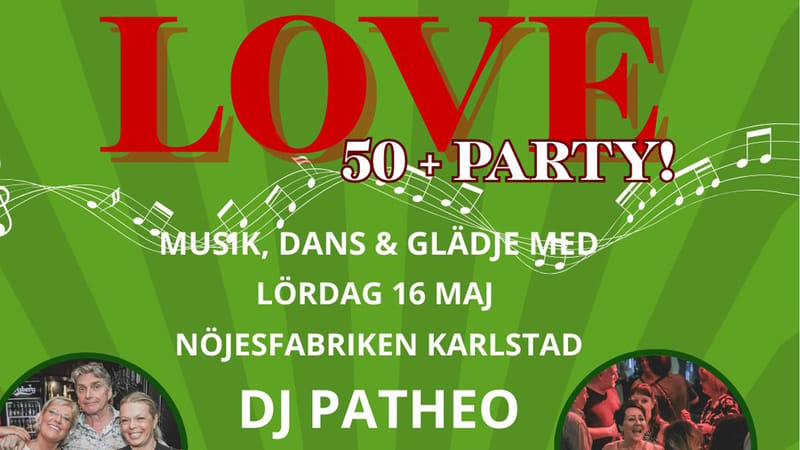 Bild till evenamnget LOVE 50+ Party