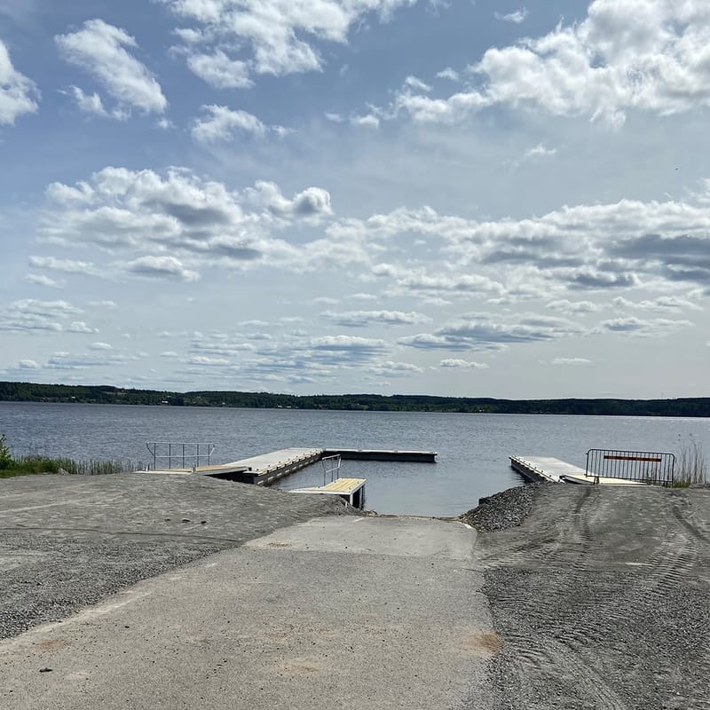 Båtramp vid Boforsudden