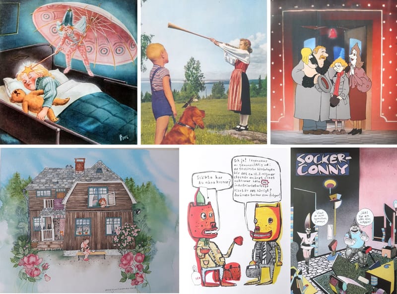 Utställning - Sagor & Humor i bild