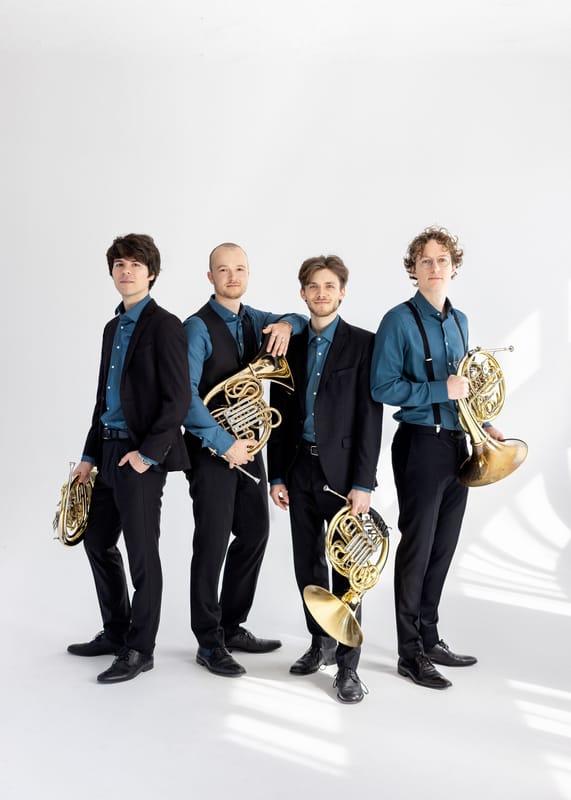 Bild till evenamnget SOMMARMUSIK LUNDSBERG 2026- #hornissimo-valthornskvartetten quadricor