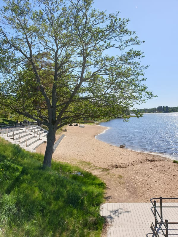 Skymningens badplats