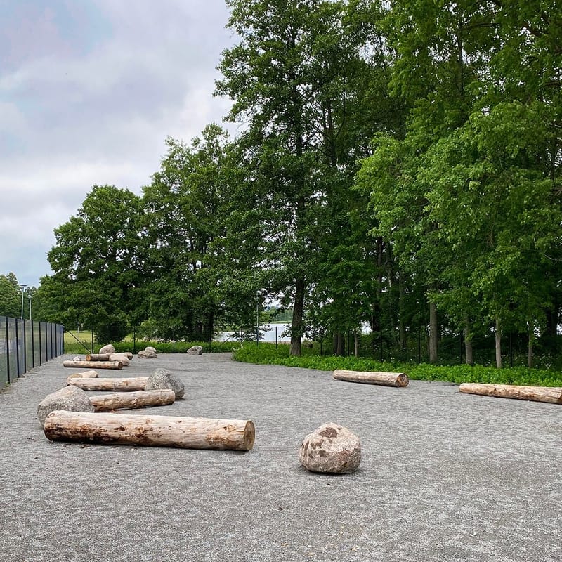 Aktivitets- och badplats för hundar