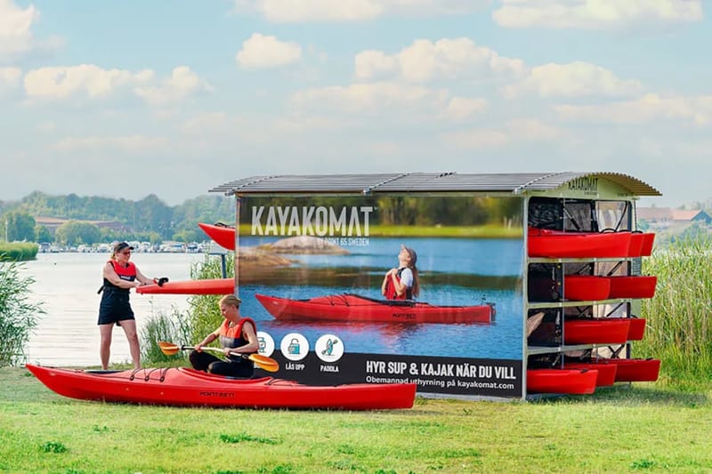 Kayakomat - kajak- och SUPuthyrning vid Aggerudsvikarna