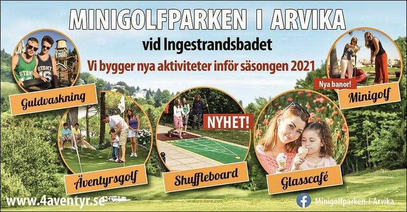 Shuffleboard vid Arvika Minigolfpark