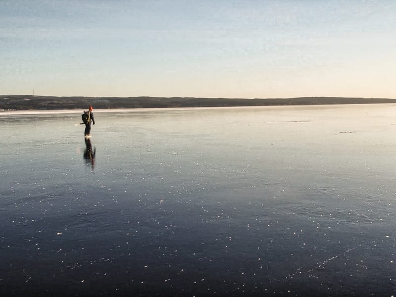 Långfärdsskridskor i Arvika