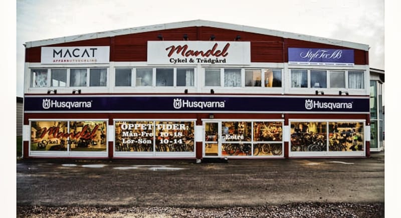 Mandel cykel & Trädgård