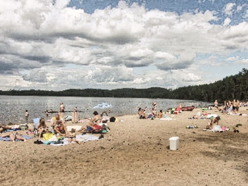 Mangenbadens bad och camping